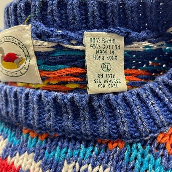 Marsh Landing Petites Sweater Size Large Beige Knit Cozy Winter Pullover - Picture 5 of 5